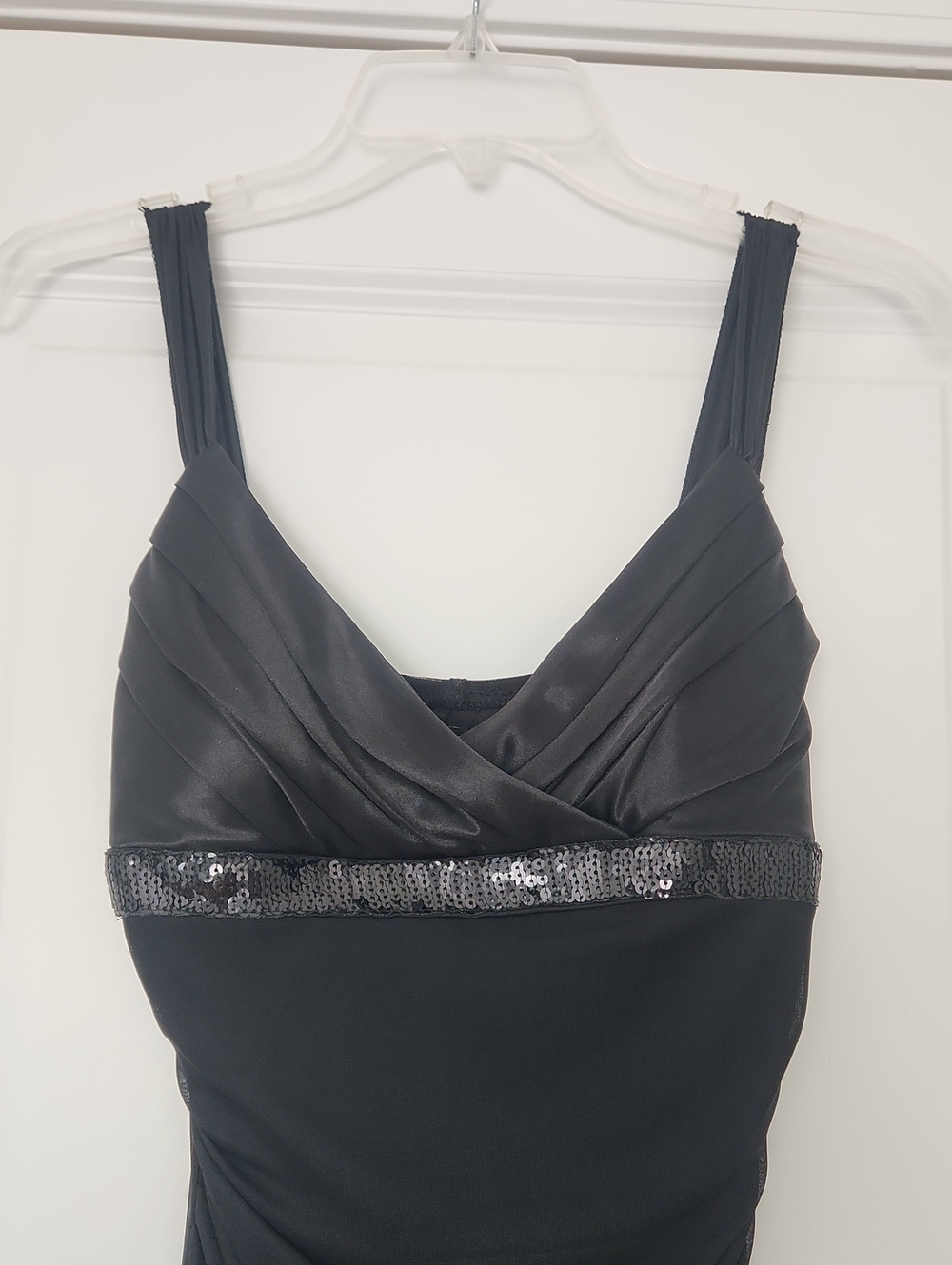 Ruby Rox Vintage 90s Y2k Black Ruched High Low Cocktail Dress Small - Picture 3 of 9
